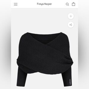 Brand New Freya Harper multi use black scarf/wrap from UK